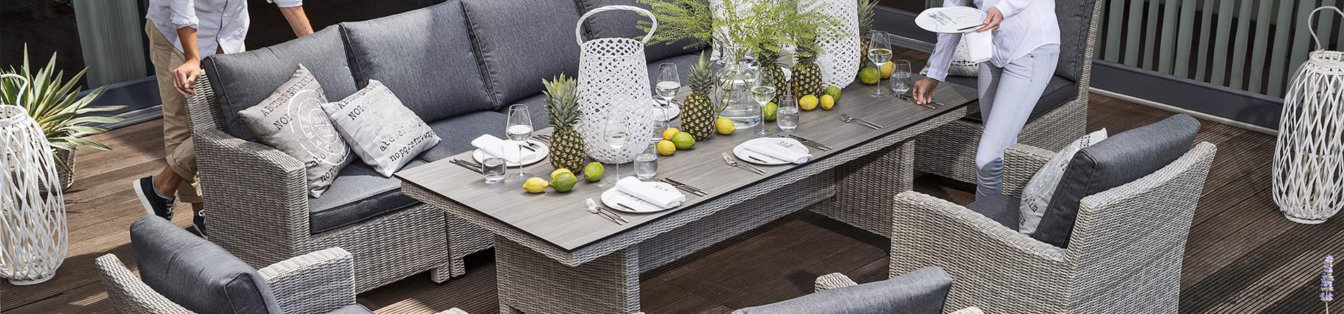 Korbgeflecht#Alu-Textilen#Streckmetall#Teakholz#Hollywoodschaukeln & Mehr